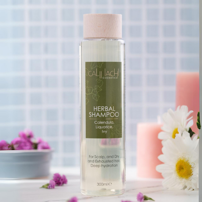 Dry & Exhausted Hair Herbal Shampoo, Sulfate Free, 300ml.